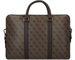 GUESS business tas met laptopvak Milano Laptop Bag Coffee bruine