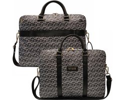 Guess G-Cube Stripes Laptoptas voor o.a. Notebooks (16 Inch) - Zwart