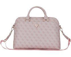 Guess PU 4G Triangle Logo Laptoptas voor 13/14/15 inch - Roze