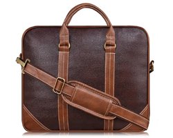 Handgemaakte Laptop Rugtas | Ruime laptoptas | Klasse donkerbruin | Kunstleren | Heren | Dames | Jongens | Meisjes | Rugzakken | Uniseks | laptoprugzak | laptop rugzak dames | laptop rugzak heren