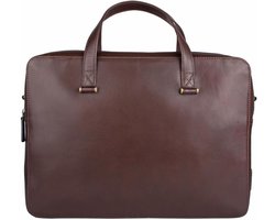 Hidesign lederen laptoptas / aktetas 'Best' zwart