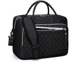 Ibenzoa® Luxe en Ruime Laptoptas voor Dames - Waterdicht en Stijlvol met Meerdere Compartimenten voor 17,3 Inch Laptop en iPad
