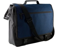 Kimood Documententas met overslag KI0412 - Black / Navy - One size