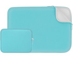 Laptop Sleeve 13.3 inch - Beschermhoes voor Notebook en Chromebook met Accessoire Tas - Zacht en Draagbaar met Fluffy Voering voor 14 inch MacBook Pro en M1 M2 M3 M4 M5