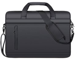 Laptoptas laptop tas met binnenvoering spatwaterdicht een schouder aktetas, zwart