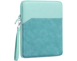 laptoptas- laptophoes-7-8 inch - Tablet Case Pouch -Geschikt voor iPad mini (A17 Pro) 8.3, iPad mini 6/5/4/3/2/1 - Tab A 8.0 Meerdere modellen-Groen