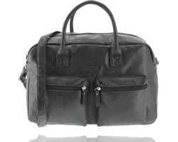 Laptoptas Western Bag - 13 Inch Laptopvak - School & Werk - Hand & Schoudertas - Zwart - Verstelbare en Afneembare Schouderriem - Voor Universiteit & Kantoor - Dames en Heren