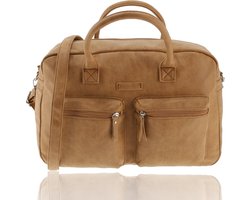 Laptoptas Westernbag- 13 Inch Laptopcompartiment - Camel Kleur - Handtas & Schoudertas - Voor Werk, School & Universiteit - Verstelbare en Afneembare Schouderband