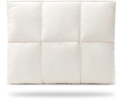 Laptoptassen - Damescomputertassen - Comfortabele, zachte laptophoes - 13" 14" - Gewatteerde laptoptas met kussensloop - Wit