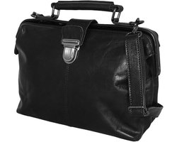 Leather Design Kleine Dokterstas Zwart