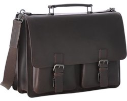 Leonhard Heyden Dakota aktetas 2-vaks 13 inch - Bruin