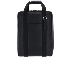 LEONHARD HEYDEN Leren Laptop rugzak Rugzak met laptopvak Long Island Tote Bag / Backpack Black Zwart