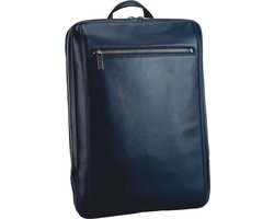 LEONHARD HEYDEN Leren Laptop rugzak Rugzak met laptopvak Montreal Business Backpack Navy Donkerblauw