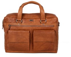 Leren Laptoptas - Utah - Brandy Cognac
