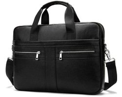 Luxe Laptopstas 14 inch - 100% Echt Leer - Handgemaakt & Stijlvol - Business Aktetas voor Dames & Heren - Laptophoes met Schouderband