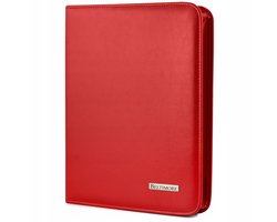 Luxe Rode Leren Aktetas Organizer Heren A4 - Beltimore