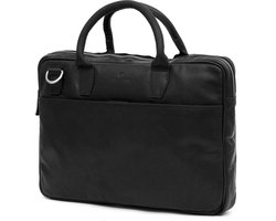 Montreal Dunne 13" Executive Zwarte Leren Tas