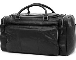 Montreal Zwarte Leren Reistas