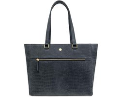 MŌSZ dames Laptoptas - Viona - zwart Croco