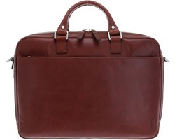 PICARD Leren Afzonderlijke gevallen Handtas met laptopvak Buddy Working Bag With Double Zip Cognac Bruine