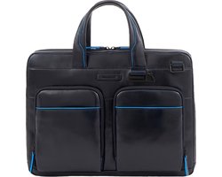 Piquadro Laptoptas / Werktas - Dames - 13 inch - Leer - Blue Square Revamp - Blauw