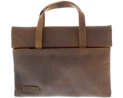 Plevier Babbage laptop sleeve/tas 15.6 inch bruin.