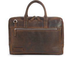 Plevier Coventry laptoptas 16 inch bruin.