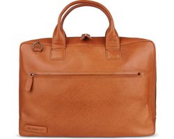 Plevier Onyx laptoptas 17-17.3 inch cognac.