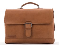 Plevier Quartz aktetas 15.6 inch cognac.