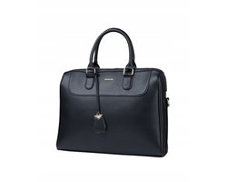 Puccini Dames Laptoptas Zwart met Sleutelhanger - Elegante aktetas