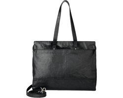 Rise of Rosa Laptoptas / Werktas - Dames - 15 inch - Leer - Brenton - Zwart