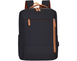Rugzak - 15-inch - Rugzak met USB Oplaadpoort - 30 x 15 x 41 cm - Grote capaciteit - Schooltas - Spatwaterdicht - Multi-opslag - voor school, werk, sportschool, wandelen, universiteit, kamperen, vakantie en woon-werkverkeer