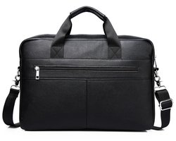 Rumi Schoudertas - Echt Lederen Handtas - Aktetassen Schoudertas - Luxe Handtassen - Laptop Aktetas - 15.6 Inch Schoudertas - Handtas Voor Kantoor - Computer Tas - Schoudertas met Stevige metalen Rits - Handtas 100% echt Leer