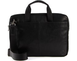 SADDLER Business tas Schoudertas James Computer Bag Black Zwart