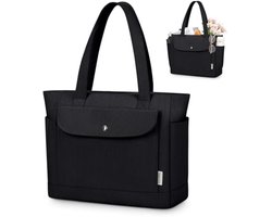 Selbro®, Corduroy draagtas voor vrouwen met magnetische drukknoop voor vak grote capaciteit schouder handtas met rits werk reizen sportschool school college winkelen dagelijks gebruik