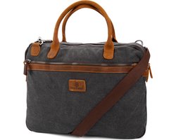 Shane Grijze & Tankleurige Laptoptas