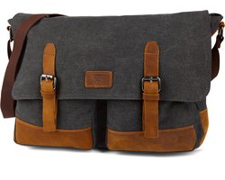 Spencer Grijze & Tankleurige Laptoptas