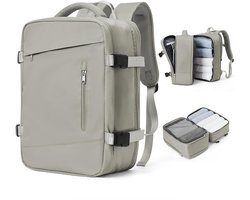 Stunq® Compacte en waterdichte Tas rugzak voor handbagage met vacuümsysteem Grijs