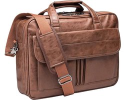 Stunq® Zakelijke Messenger Tas - Lederen Look Laptop Bag voor Professionals