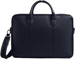 Ted Baker Business tas Laptoptas met laptopvak Kaden PU Webbing Document Bag Black Zwart