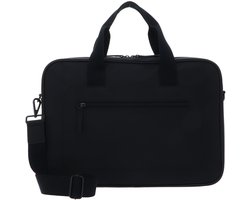 Ted Baker business tas met laptopvak Rylies Rubberised PU Document Bag Black zwart