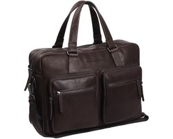 The Chesterfield Brand - Leren Laptoptas Bruin Misha