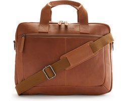 The Chesterfield Brand - Leren Laptoptas Cognac Calvi