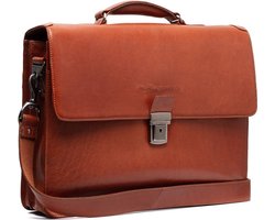 The Chesterfield Brand - Leren Laptoptas Cognac Salvatore