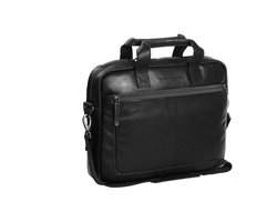 The Chesterfield Brand - Leren Laptoptas Zwart Calvi