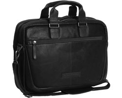The Chesterfield Brand - Leren Laptoptas Zwart Seth