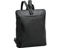 The Monte Laptoprugzak / Werktas / Rugtas - 16 inch - Leer - The Monte - Zwart