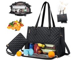 Thermotas voor Levensmiddelen - 2-in-1 Lunchtas en Handtas voor Werk en Reizen, 39,6 cm (15,6 inch)
