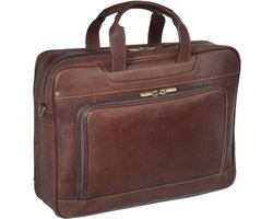 Tony Perotti - Laptoptas 2-vaks 42 cm - Donkerbruin