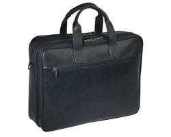 Tony Perotti Vegetalle - Laptoptas 2-vaks 42 cm - Zwart